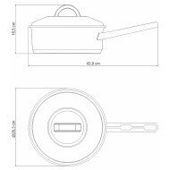 Panela 24cm 4,7 Litros Solar Aço Inox Tramontina Fundo Triplo Com Tampa E Cabo